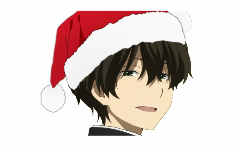 Santa Hat Clipart Anime Guy Christmas Anime Christmas