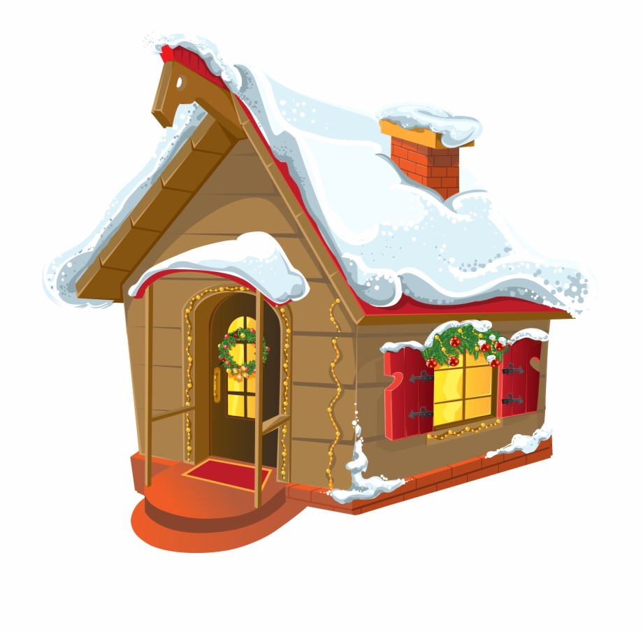 Christmas House In Christmas Clipart