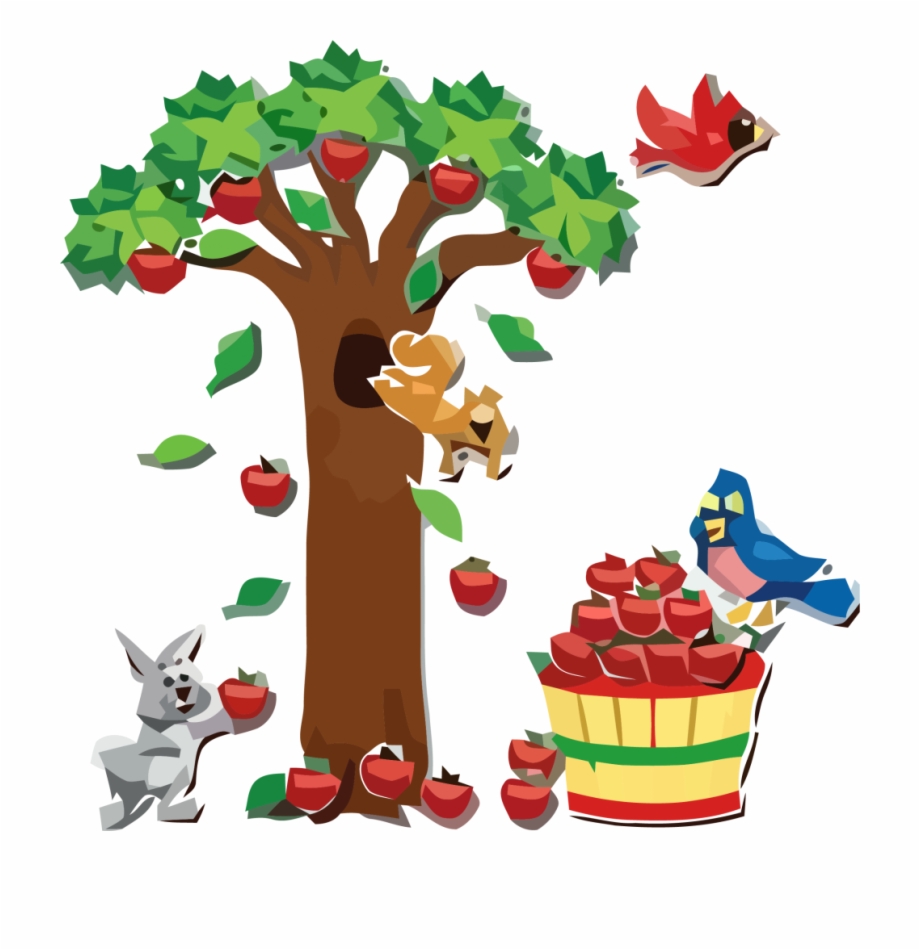 Apple And Animals Clipart Png Classroom Decoration With