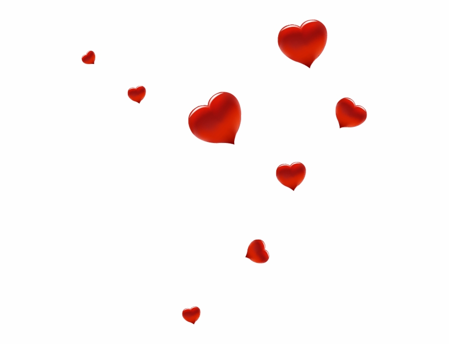 Floating Hearts Png