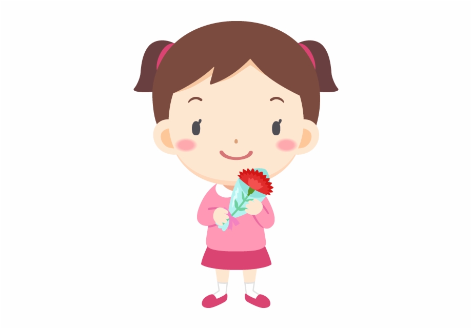 Japanese Mothers Day Girl Carnation Free Png And