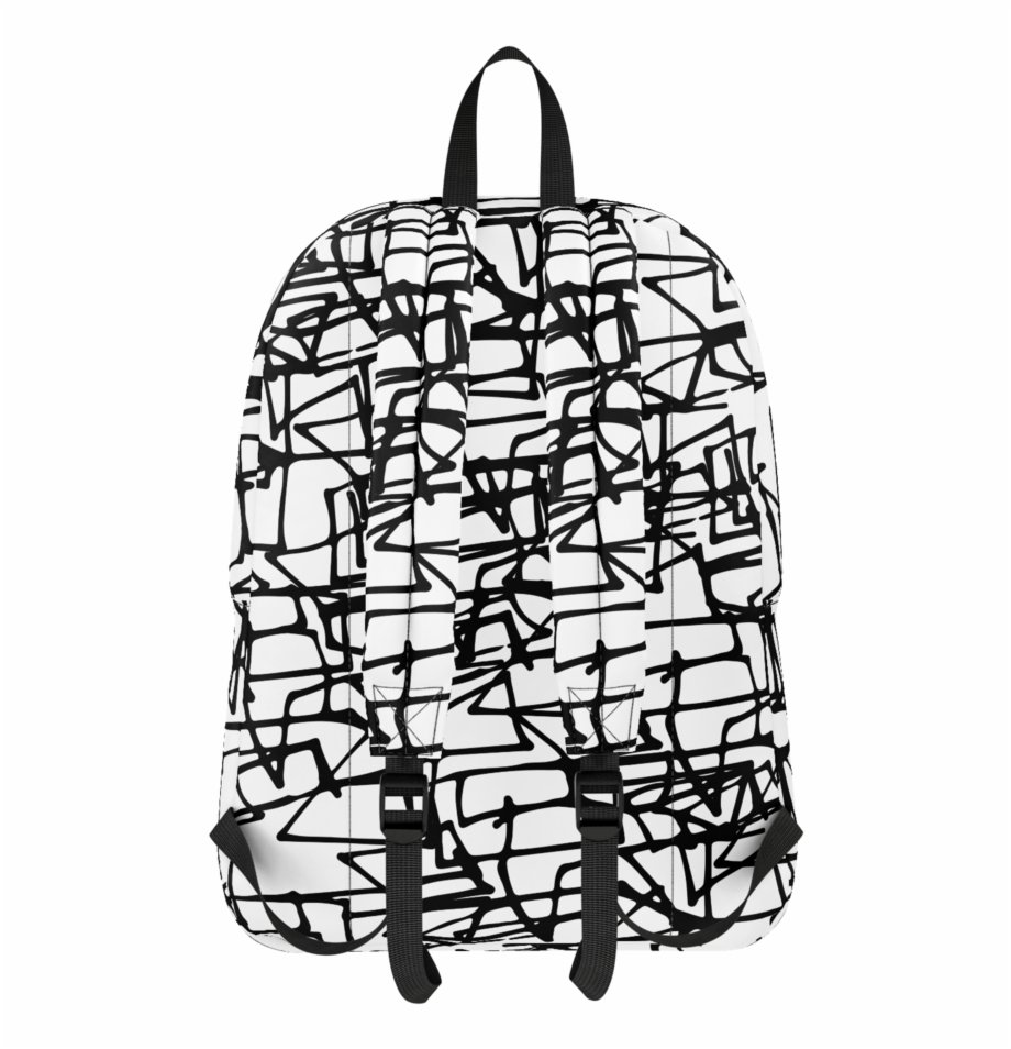 Black Scribbles Backpack