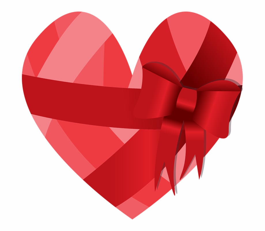 Heart Ribbon Maa Love Valentines Day Romance Maa