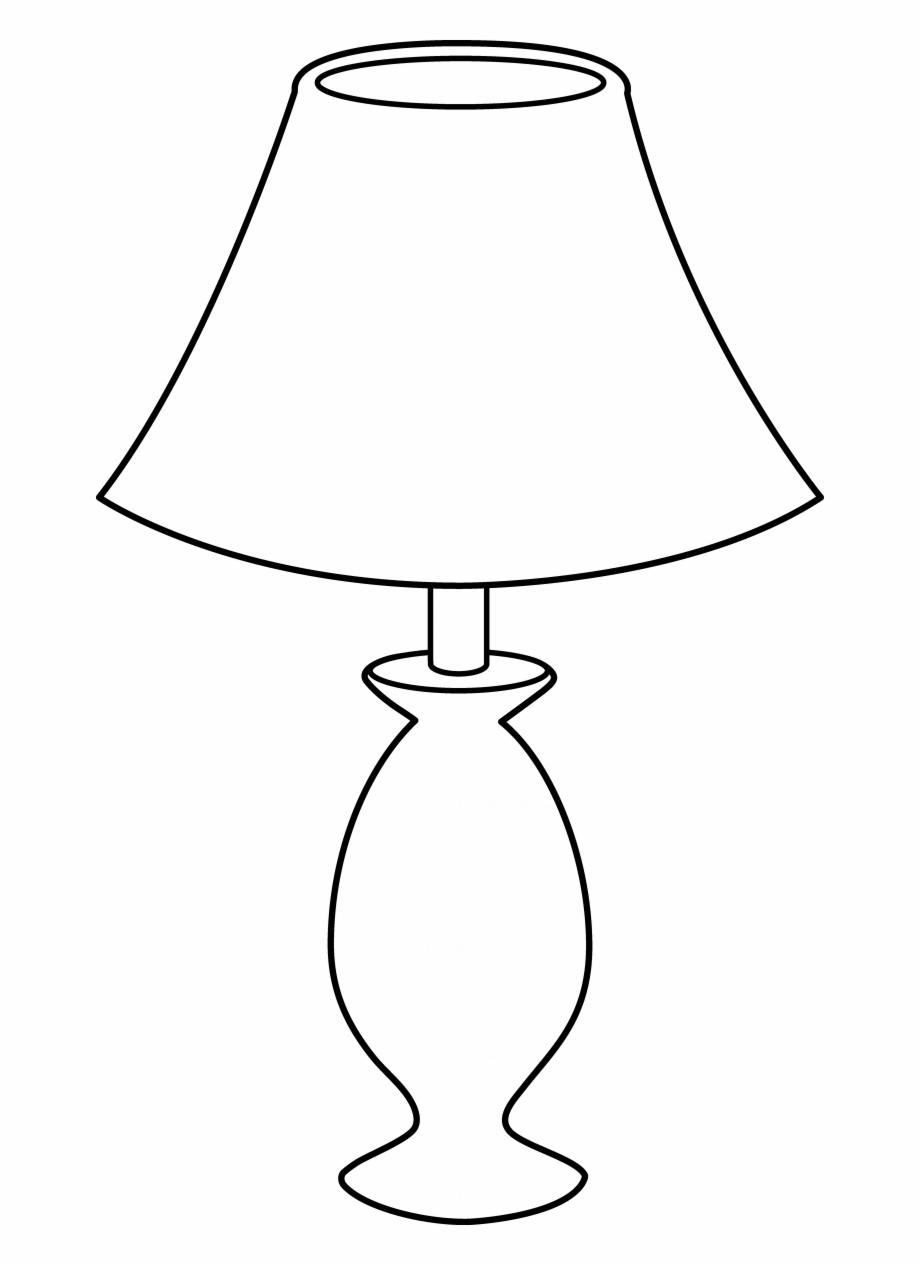 Lamp Clipart Table Pencil And In Color Lamps