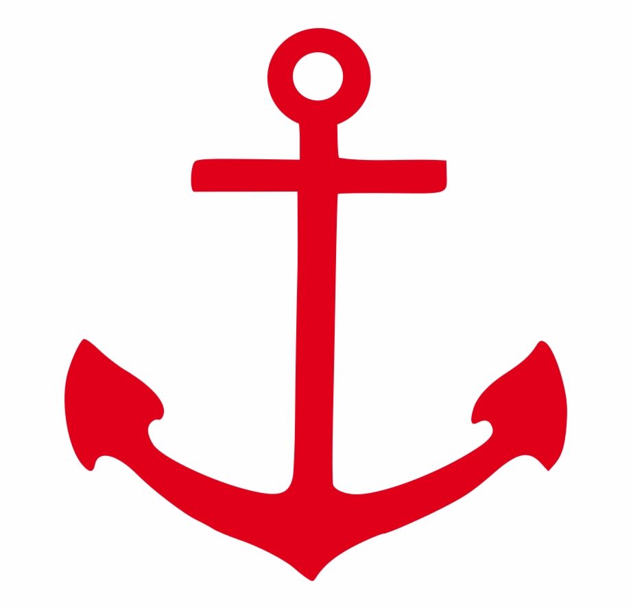 Anchor Pictogram Red Red Anchor Symbol