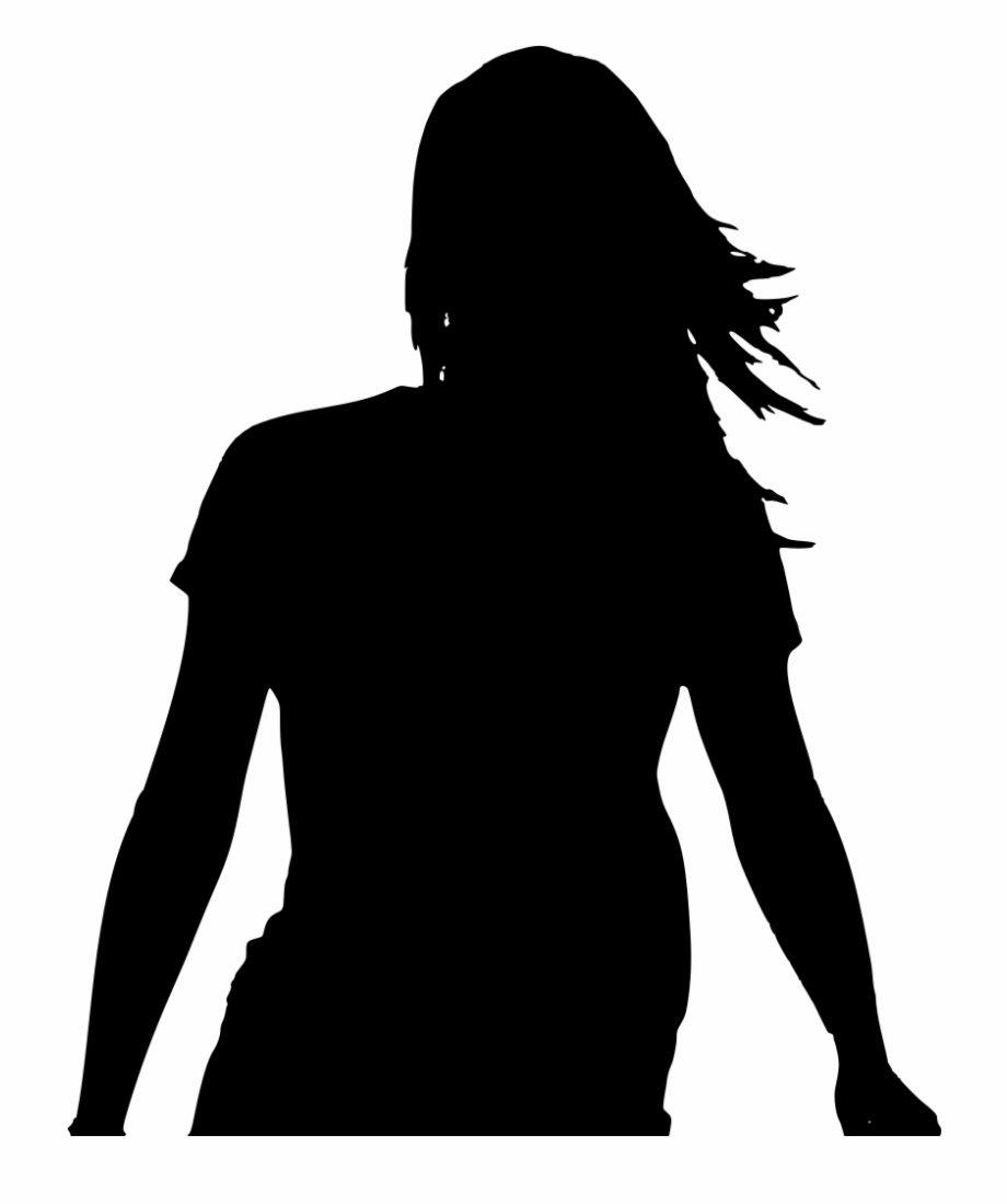 File Silhouetted Arms Svg Girl Silhouette Back Png