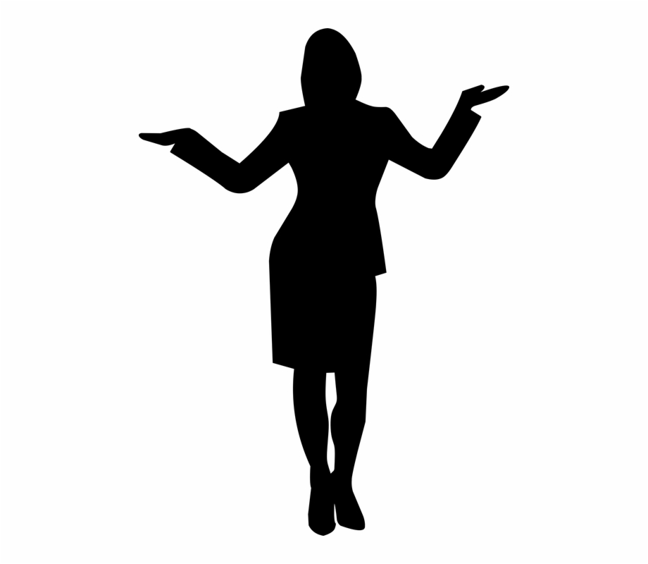 black business woman silhouette
