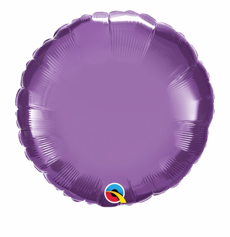 18 Round Qualatex Chrome Purple Foil Balloon