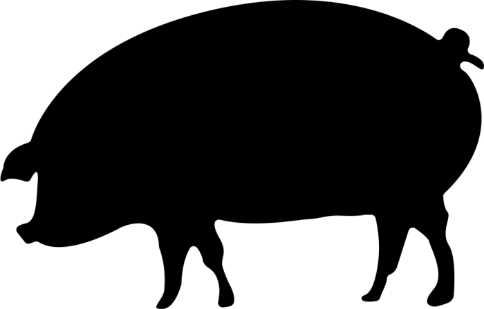 Pork Icon Png Black And White Pork Png