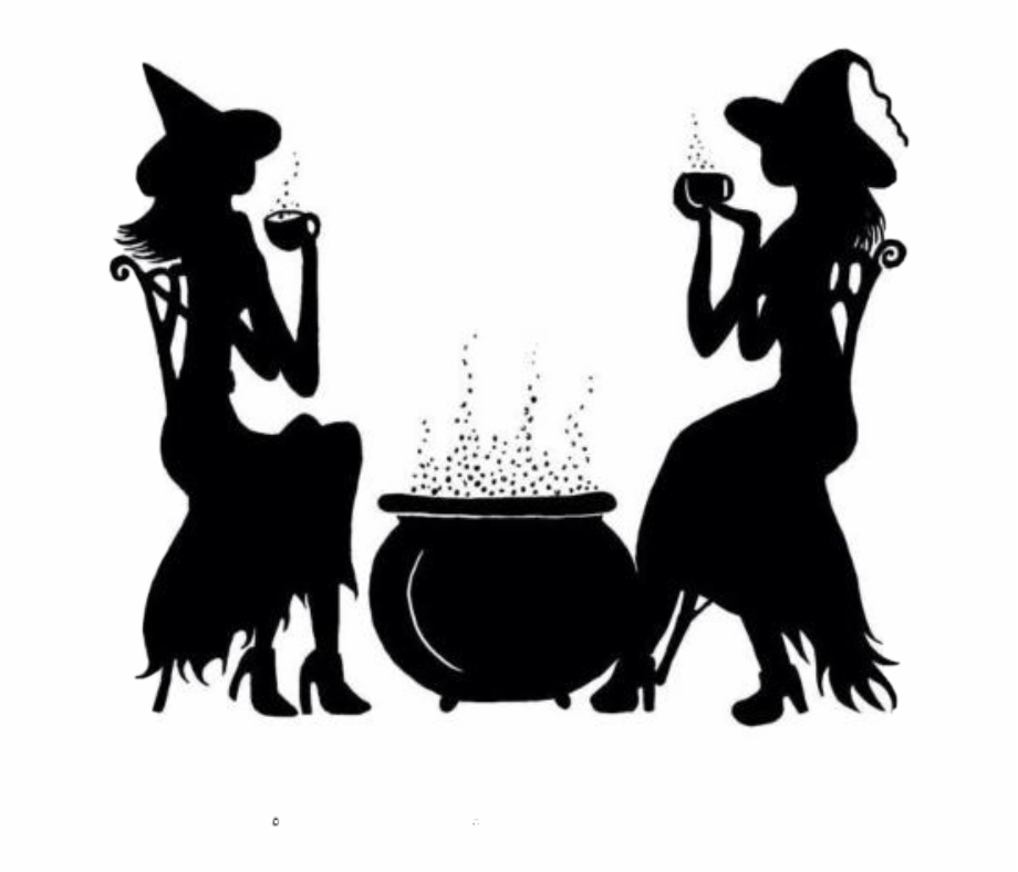 Halloween Silhouette Witch Brew Freetoedit Witches Brew Tea