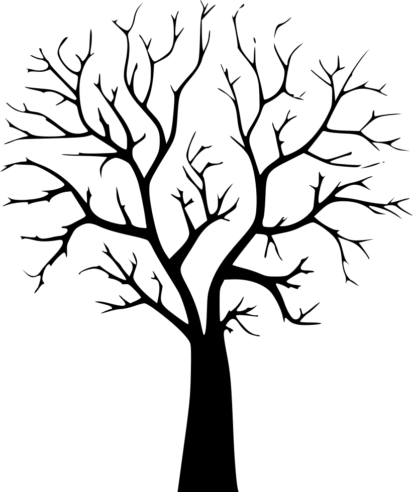 Autumn Svg Png Autumn Tree Black And White