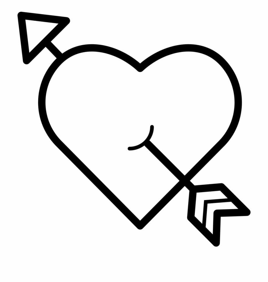 Png File Svg Heart With Arrow Through