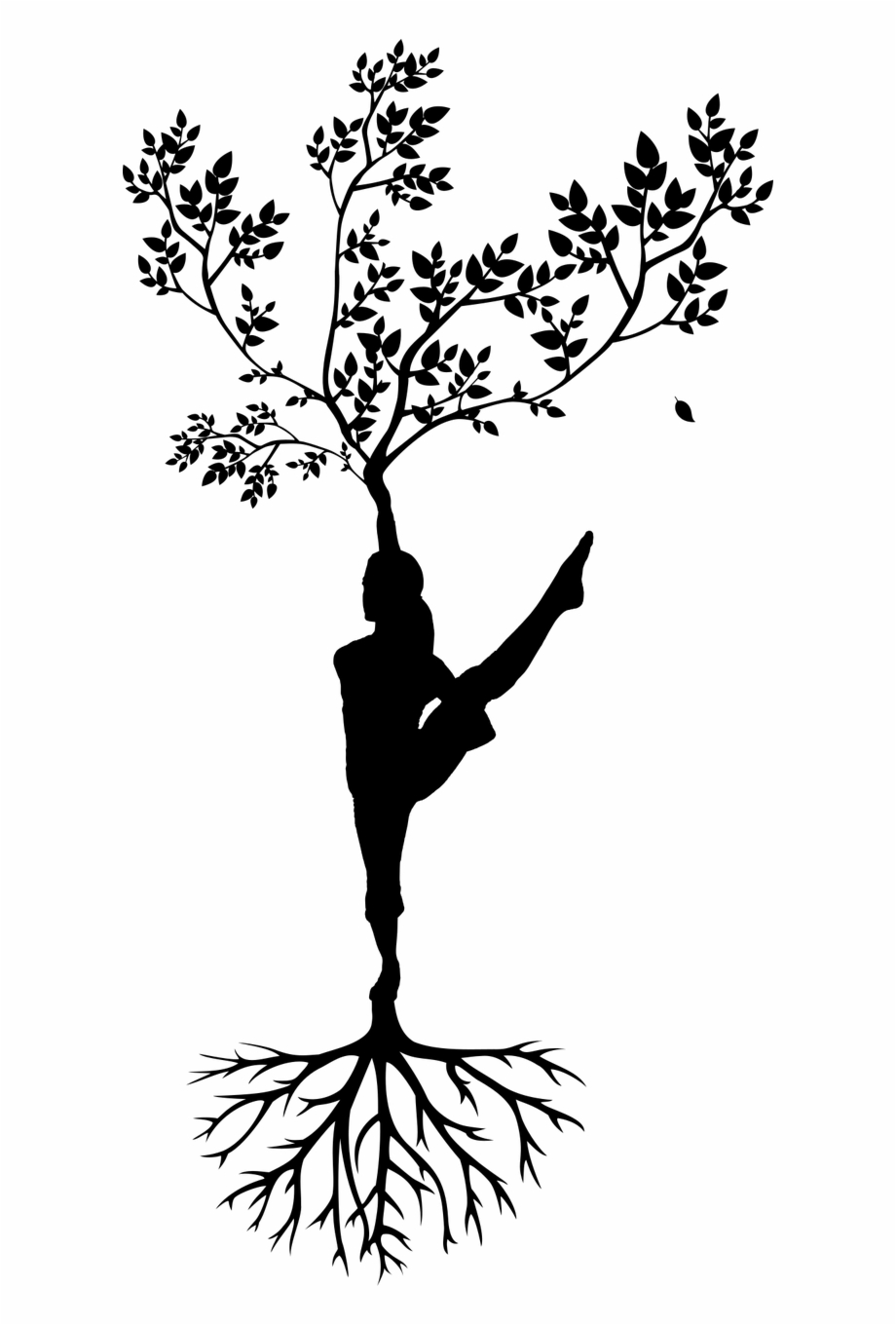 Meditation Silhouette Women Tree Yoga Yoga Pictures Black