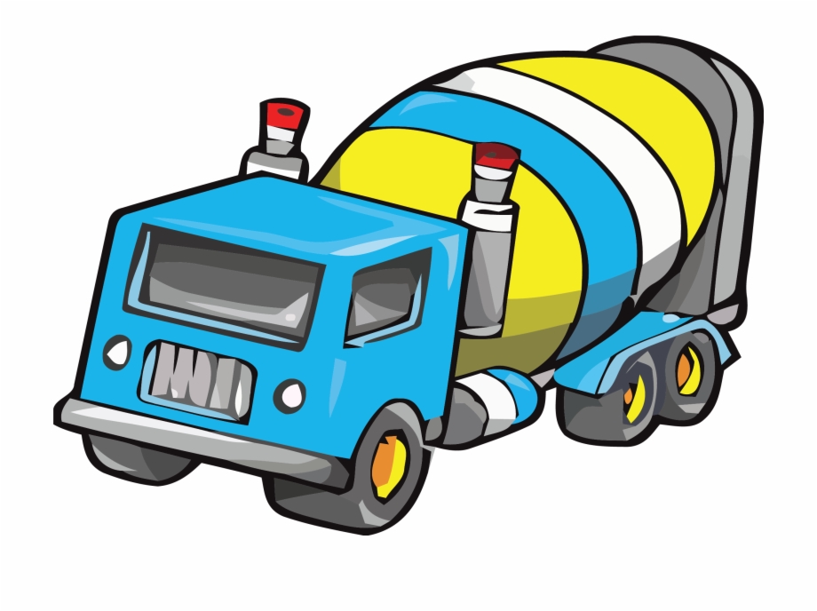 Cement Truck Perspective Clipart Png Cement Truck Clip