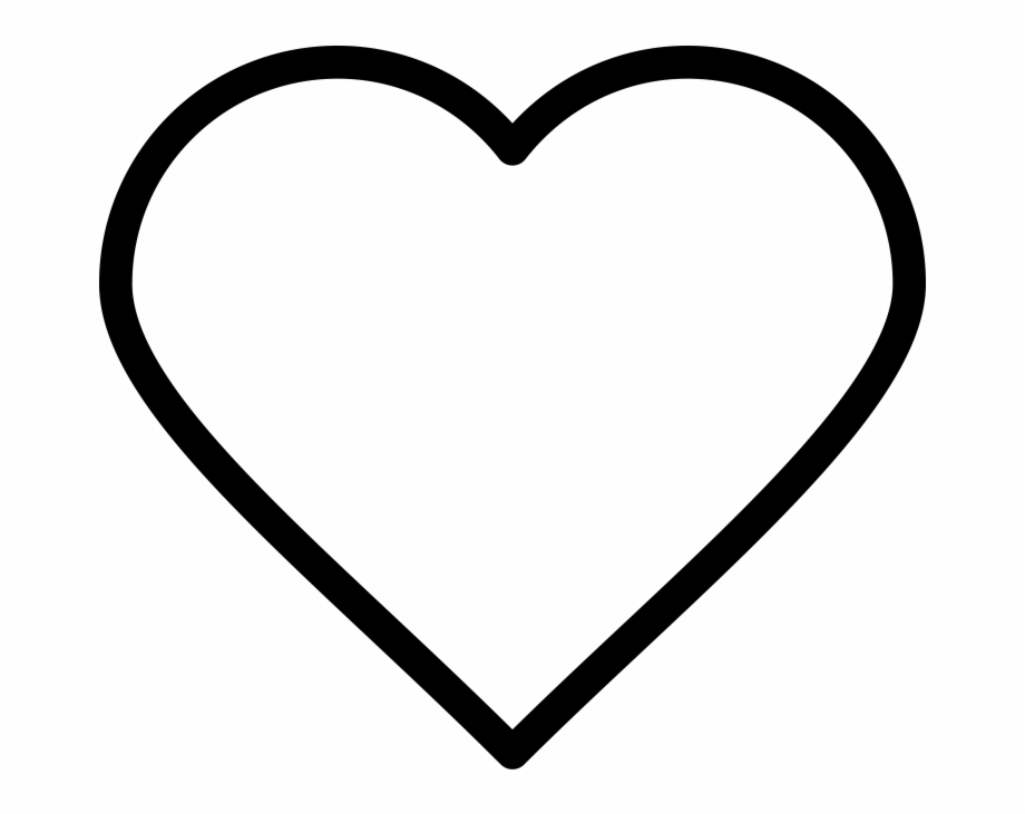 Heart Line Icon Heart Emoji Coloring Pages