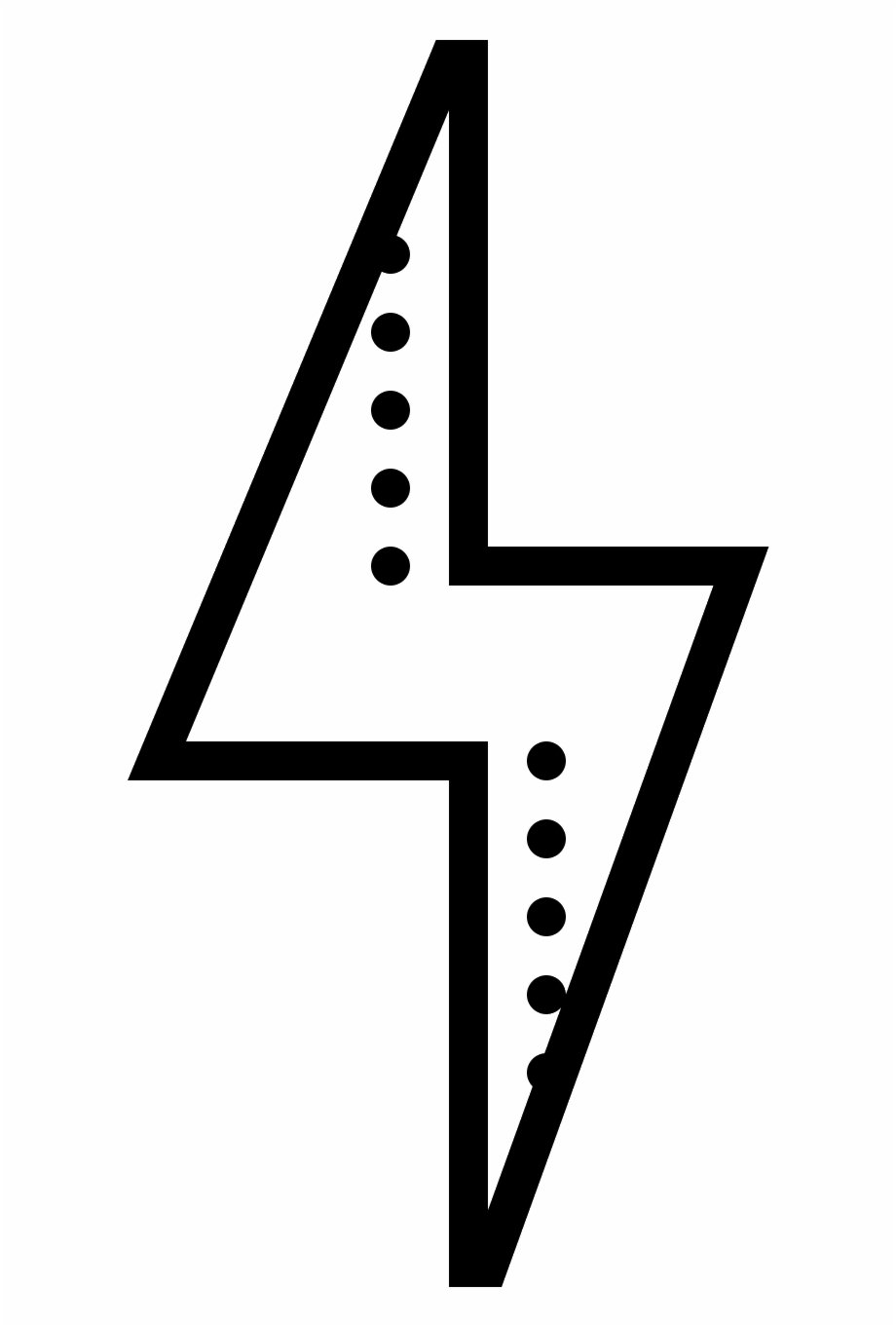 Lightning Bolt Icon Triangle
