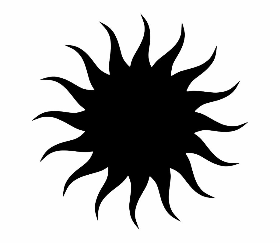 Clipart Sun Silhouette Png Black Sun Clip Art