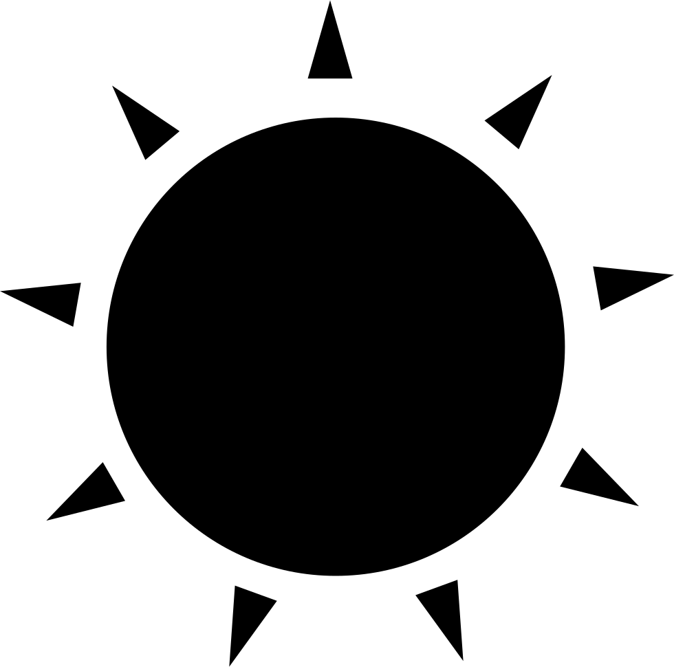 Free Sun Rays Vector Png Sun Silhouette Png
