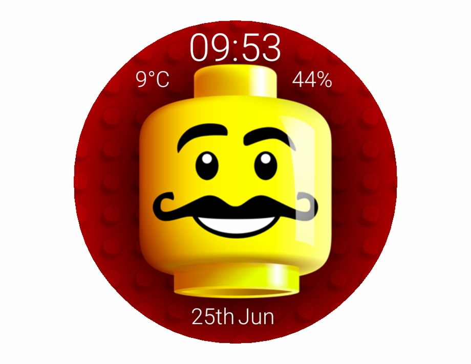 Lego Minifig Head Updated Watch Face Preview