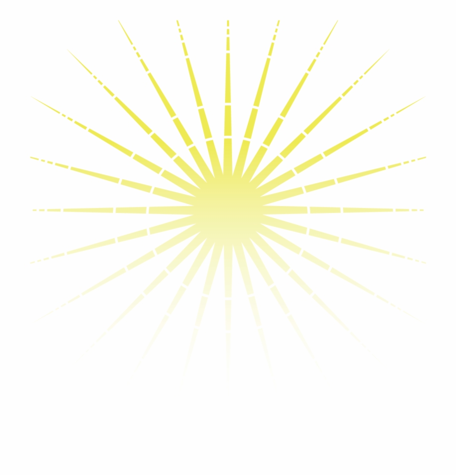 Rays Gold Light Yellow Facula Vector Sun Clipart