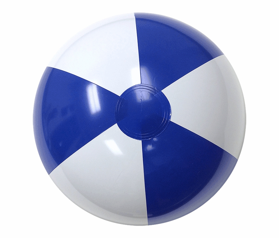 Blue And White Beach Ball Png