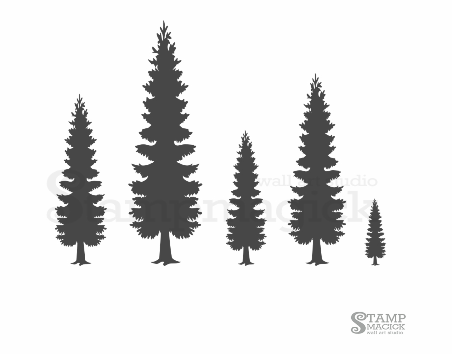 Spruce Tree Wall Decals