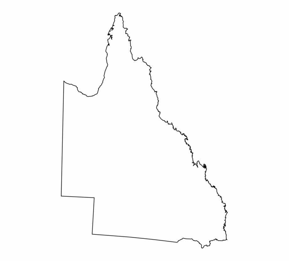 Queensland World Map Blank Map Outline Of Geography
