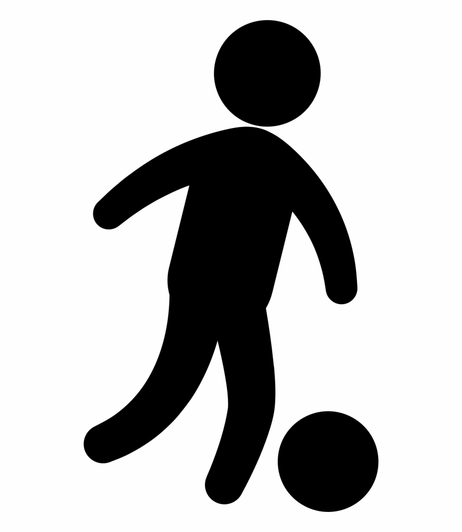 silhouette playing soccer clipart

