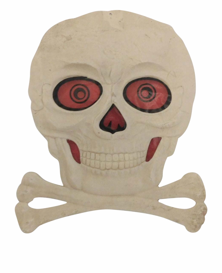 Skull Crossbones Halloween Decoration Germany 1930S Skull