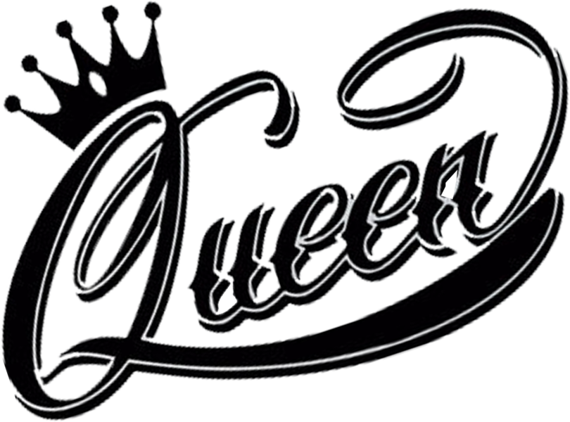 Logo Black And White Clipart Transprent Png Queen