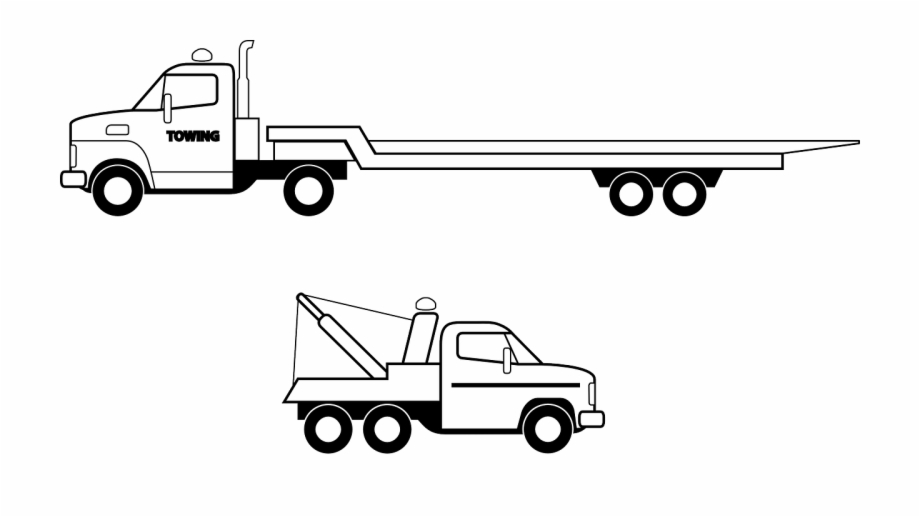 flatbed truck coloring page

