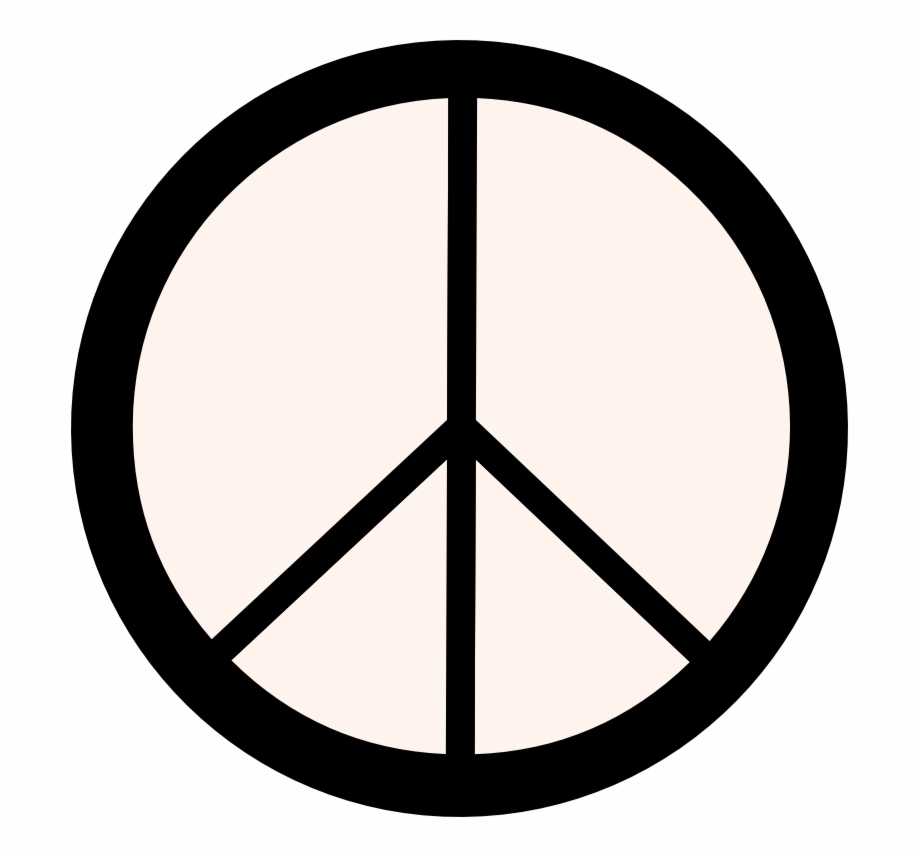 Peace Symbol Png Round Window Clipart Black And