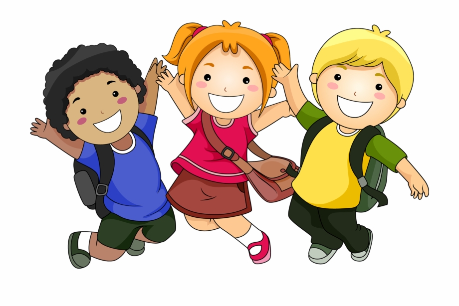 Jump Start And Transitional Kindergarten Cartoon Kids With - Clip Art  Library
