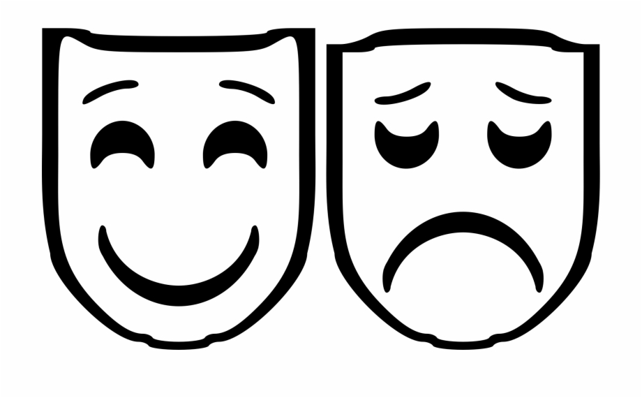 Clipart Clipart Comedy And Tragedy Masks