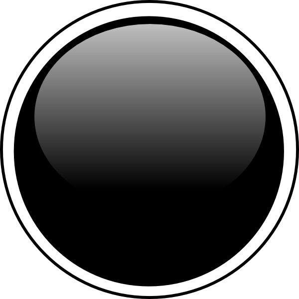 Glossy Black Circle Button Clip Art Black Round