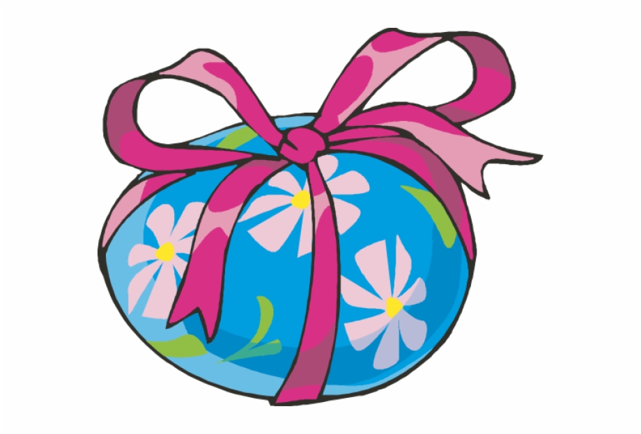 Easter Eggs Clip Art Transparent Pink Easter Bow