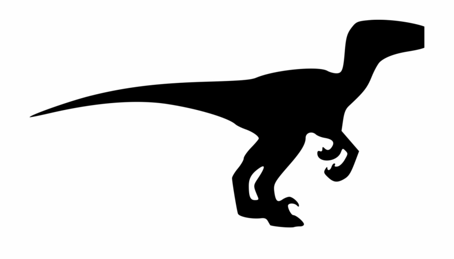 Velociraptor Tyrannosaurus Dinosaur Silhouette Drawing Velociraptor Silhouette