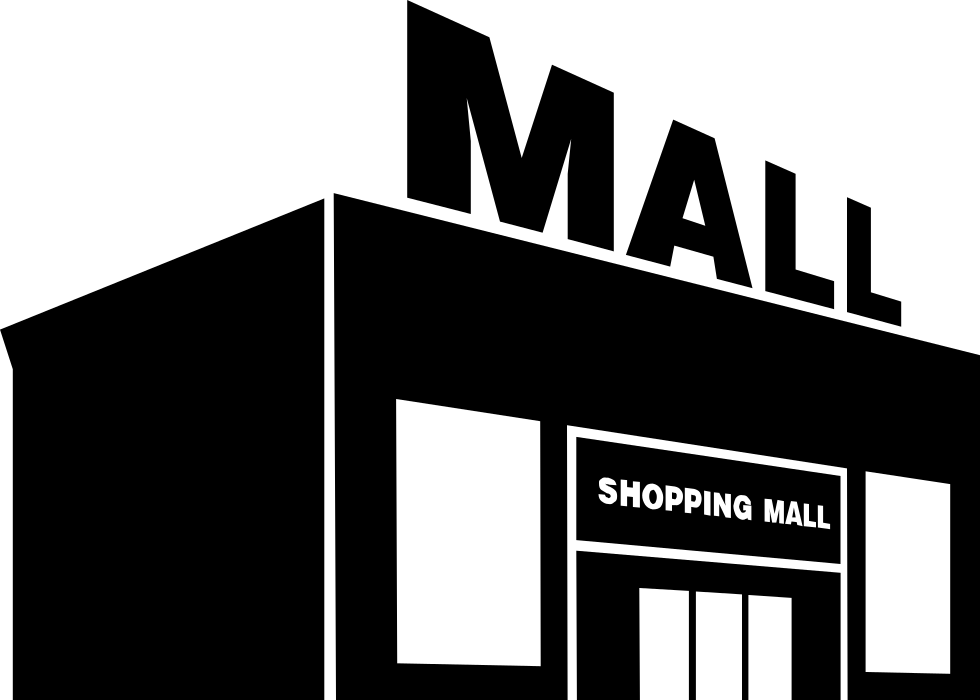 Free Shopping Mall Clipart Black And White, Download Free Shopping Mall