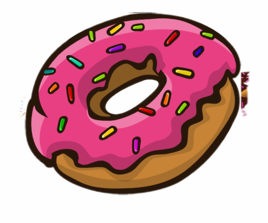 Illustration Sticker Donuts With Sprinkles Clipart