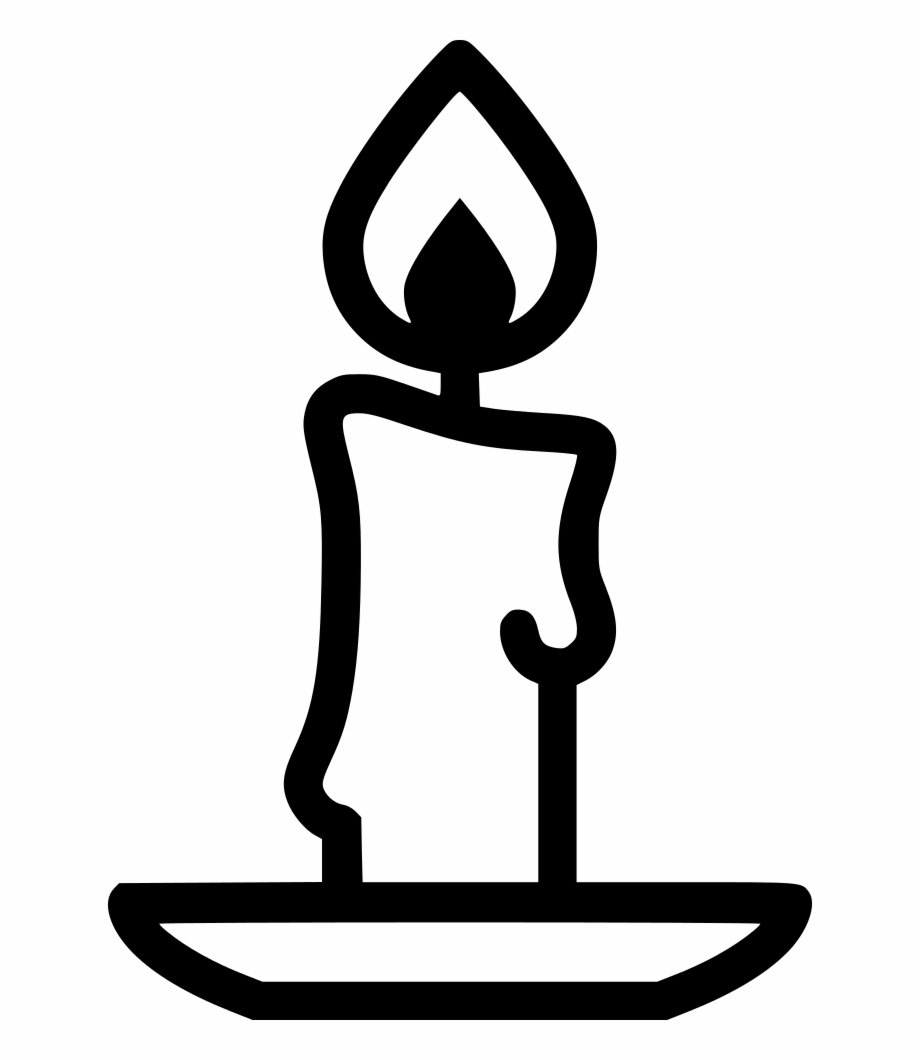Png File Svg Candle Black And White Png