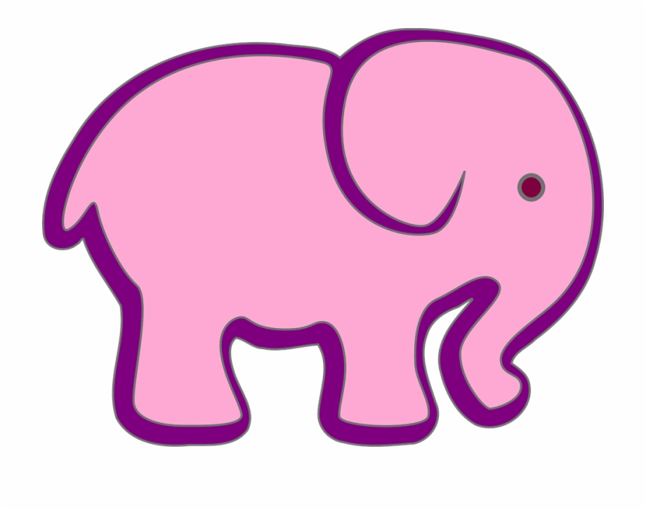 Purple Pink Elephant Nature Animal Circus Safari Elephants