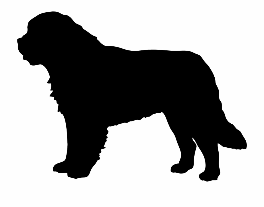 Clipart Dog Silhouette St Bernard Silhouette Png