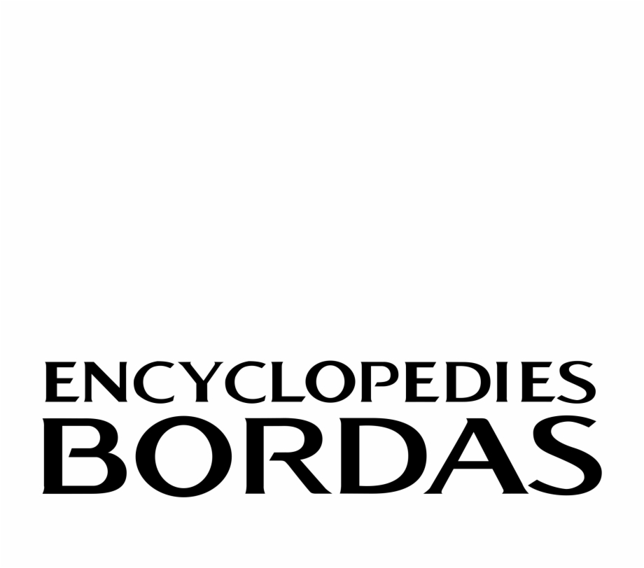 Bordas Encyclopedies Logo Black And White Poster