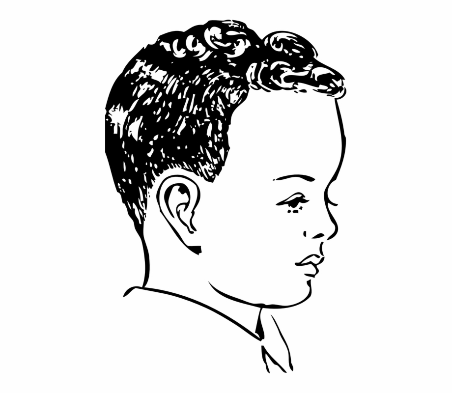 Boy Curly Hair Curls Face Head Side Profile