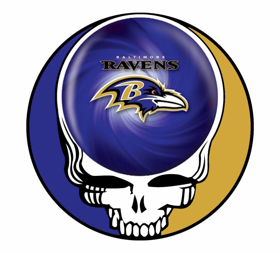 Baltimore Ravens Skull Logo Iron On Stickers Heat
