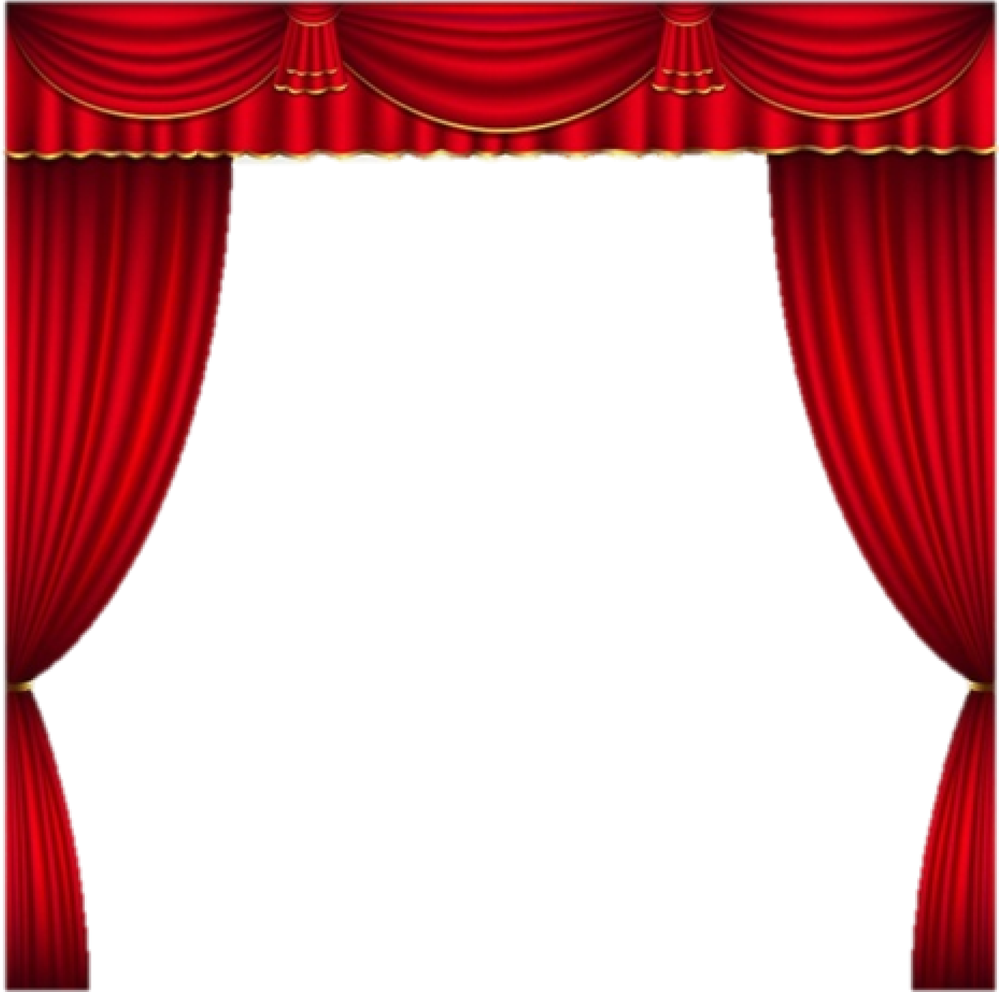 Cropped Curtains 1 Theater Curtain Clipart
