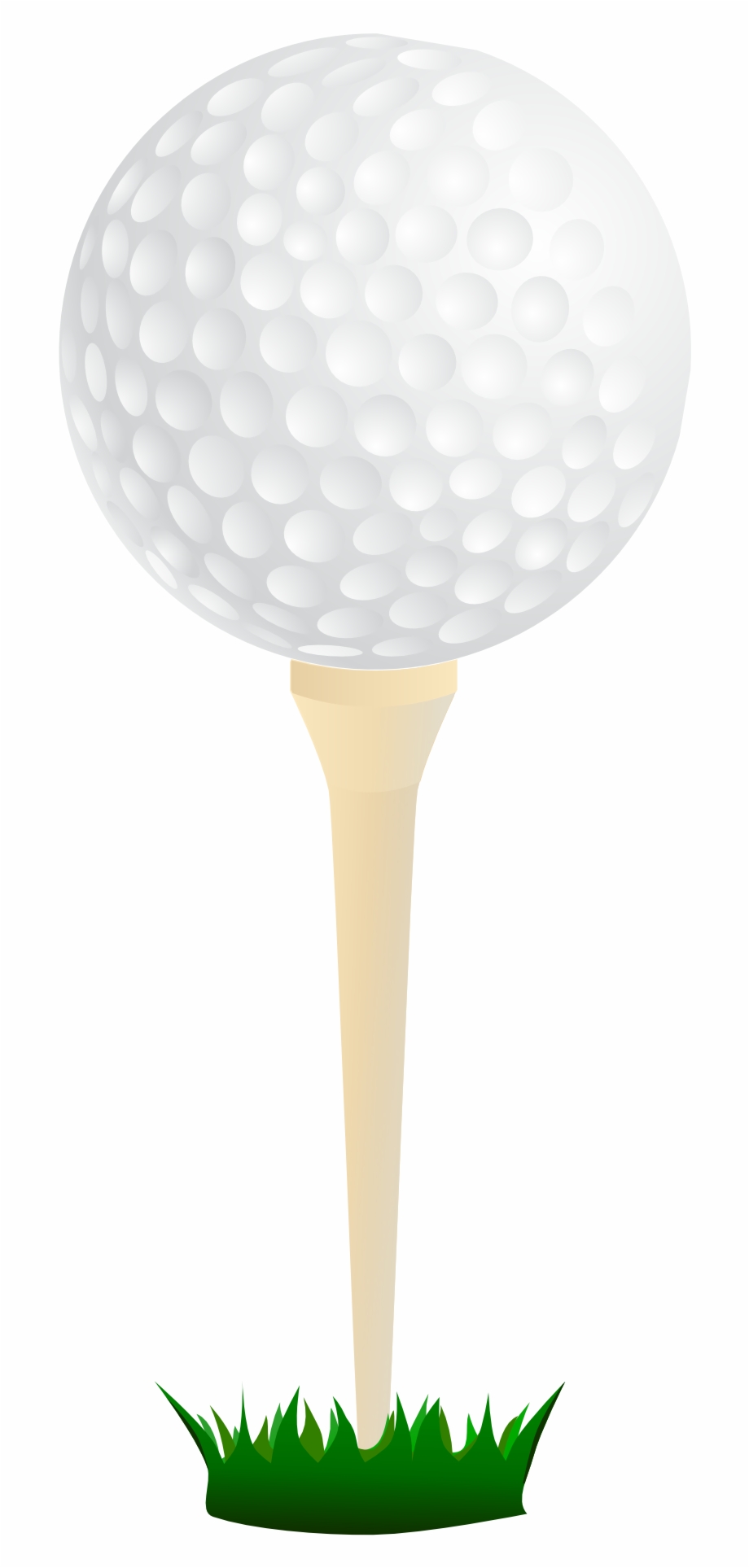 clip art golf ball on tee
