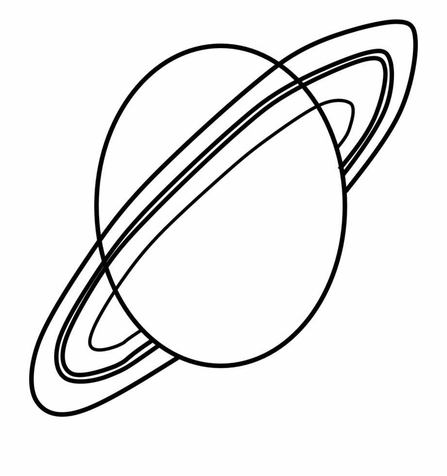 Planet Saturn Clipart Black Amp White Free Cliparts
