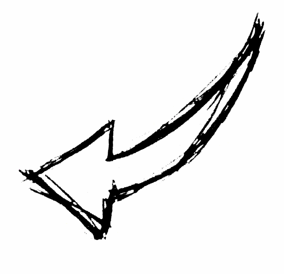 White Hand Drawn Arrows Png