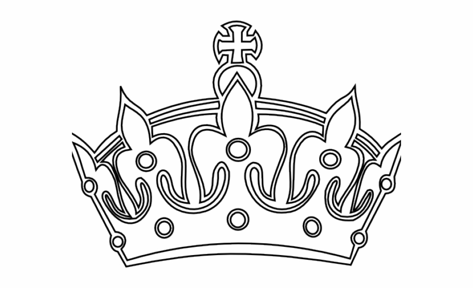Drawn Crown Transparent Background Keep Calm Coloring Pages